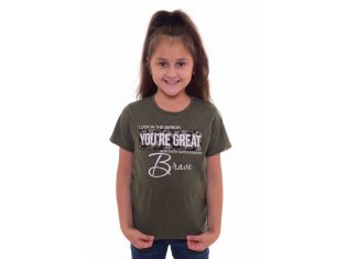 Футболка детская 7-208а (хаки-меланж) от компании Новое Кимоно, г. Иваново