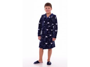 Халат детский 7-220а (тёмно-синий) от компании Новое Кимоно, г. Иваново