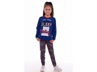 Пижама детская 7-229а (синий) от компании Новое Кимоно, г. Иваново