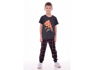 Пижама детская 7-286а (темно-серый), Пепперони от компании Новое Кимоно, г. Иваново
