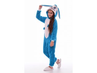 Пижама детская Кигуруми Заяц 7-288б (бирюза), от компании Новое Кимоно, г. Иваново