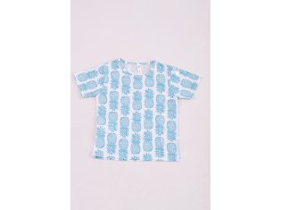 Футболка детская 7-292а (бирюза), Ананас от компании Новое Кимоно, г. Иваново