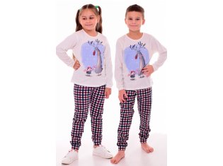Пижама детская 7-295 (молоко) Мороз от компании Новое Кимоно, г. Иваново