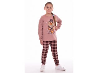 Пижама детская 7-297а (капучино) Тигр в шапке от компании Новое Кимоно, г. Иваново