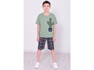 Пижама детская 7-310 (оливковый) от компании Новое Кимоно, г. Иваново