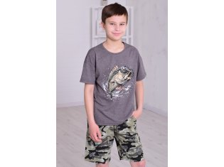 Пижама детская 7-313 (антрацит) от компании Новое Кимоно, г. Иваново