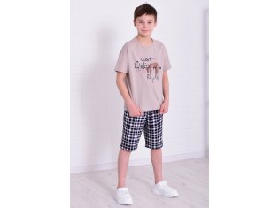 Пижама детская 7-314 (бежевый), Ленивец от компании Новое Кимоно, г. Иваново