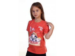 Футболка детская 7-51а (коралл) от компании Новое Кимоно, г. Иваново