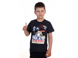 Футболка детская 7-52 (берёзка-синий) от компании Новое Кимоно, г. Иваново