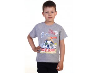 Футболка детская 7-52в (серый меланж) от компании Новое Кимоно, г. Иваново