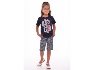 Костюм детский 7-55б (синий кружево) от компании Новое Кимоно, г. Иваново