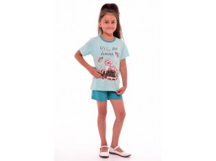 Костюм детский 7-58в (мята) от компании Новое Кимоно, г. Иваново