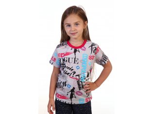 Футболка детская 7-69е (малина+белый) от компании Новое Кимоно, г. Иваново