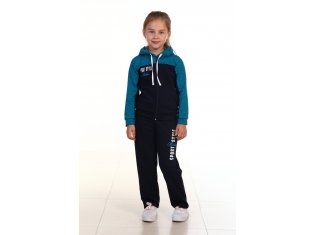 Костюм детский 7-80е Релакс (синий+изумруд) от компании Новое Кимоно, г. Иваново