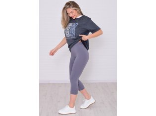 Бриджи женские 8-056б (серый) от компании Новое Кимоно, г. Иваново