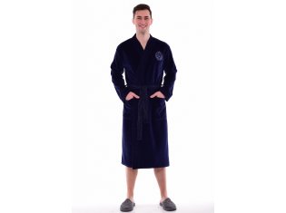 Халат мужской 9-119д (темно-синий) от компании Новое Кимоно, г. Иваново
