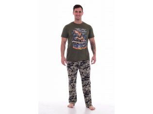 Пижама мужская 9-125а (хаки-меланж), РЫБАК от компании Новое Кимоно, г. Иваново