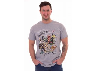 Футболка мужская 9-129а (серый-меланж) от компании Новое Кимоно, г. Иваново