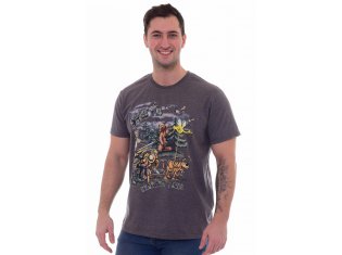 Футболка мужская 9-129б (антрацит-меланж) от компании Новое Кимоно, г. Иваново