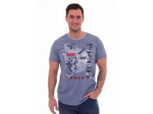 Футболка мужская 9-130а (индиго-меланж) от компании Новое Кимоно, г. Иваново
