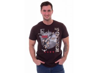 Футболка мужская 9-130б (шоколад) от компании Новое Кимоно, г. Иваново