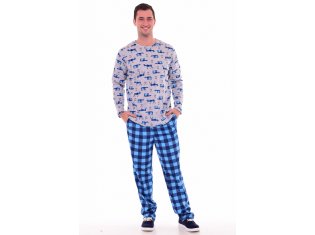 Пижама мужская 9-147 (синий) от компании Новое Кимоно, г. Иваново