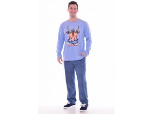 Пижама мужская 9-153а (индиго-светлый) от компании Новое Кимоно, г. Иваново