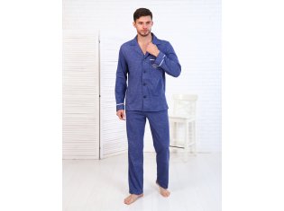 Пижама мужская 9-194д (индиго) от компании Новое Кимоно, г. Иваново