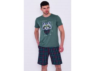 Пижама мужская 9-199 (изумруд) Енот от компании Новое Кимоно, г. Иваново