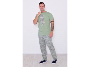 Пижама мужская 9-211 (оливковый) от компании Новое Кимоно, г. Иваново