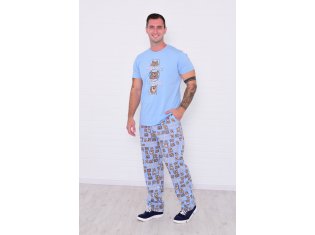 Пижама мужская 9-211а (индиго) от компании Новое Кимоно, г. Иваново