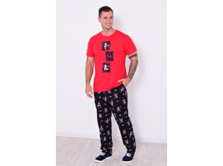 Пижама мужская 9-217 (красный) от компании Новое Кимоно, г. Иваново