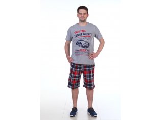 Костюм мужской 9-27а (серый меланж) от компании Новое Кимоно, г. Иваново