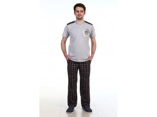 Костюм мужской 9-40 (шоколад+серый меланж) от компании Новое Кимоно, г. Иваново