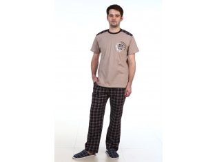 Костюм мужской 9-40а (шоколад+бежевый) от компании Новое Кимоно, г. Иваново