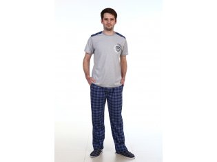 Костюм мужской 9-40г (индиго+серый меланж) от компании Новое Кимоно, г. Иваново