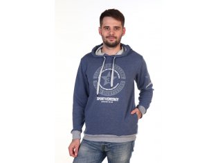 Толстовка мужская 9-51 (индиго-меланж) от компании Новое Кимоно, г. Иваново