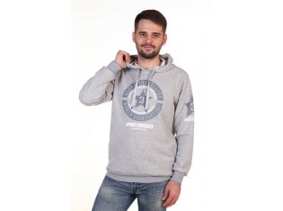 Толстовка мужская 9-51а (серый-меланж) от компании Новое Кимоно, г. Иваново
