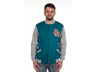 Толстовка мужская 9-52в Бомбер (зелёный) от компании Новое Кимоно, г. Иваново