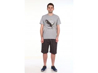 Костюм мужской 9-63 (шоколад+серый меланж) Орёл от компании Новое Кимоно, г. Иваново