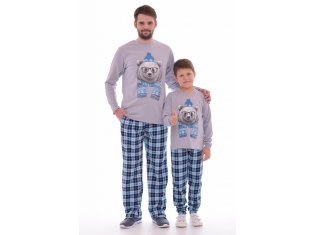 Костюм мужской 9-87б (серый+бирюза) от компании Новое Кимоно, г. Иваново