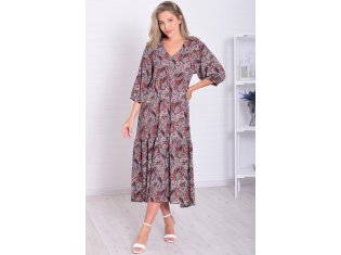 *Платье женское Ф-1-074б (капучино) от компании Новое Кимоно, г. Иваново