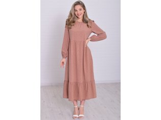 *Платье женское Ф-1-069л (капучино) от компании Новое Кимоно, г. Иваново