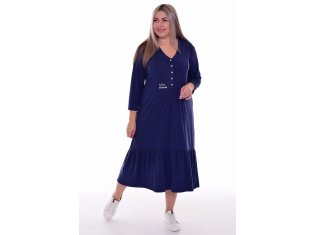 *Платье женское Ф-1-071и (индиго) от компании Новое Кимоно, г. Иваново