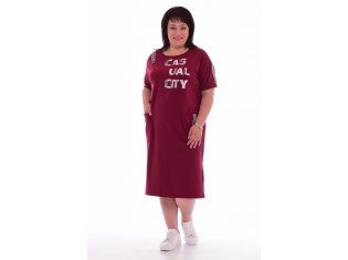 *Платье женское Ф-1-30б (бордо) от компании Новое Кимоно, г. Иваново