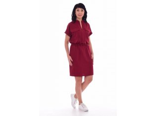 *Платье женское Ф-1-57б (бордо) от компании Новое Кимоно, г. Иваново