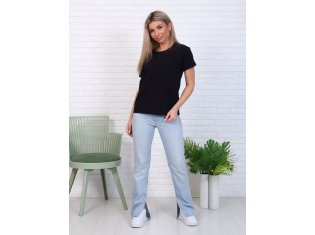 *Футболка женская Ф-2-036а (черный) от компании Новое Кимоно, г. Иваново