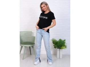 *Футболка женская Ф-2-038а (черный) от компании Новое Кимоно, г. Иваново