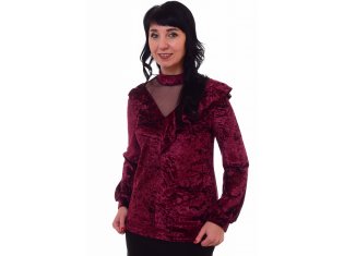 *Джемпер женский Ф-2-13а (бордо) от компании Новое Кимоно, г. Иваново