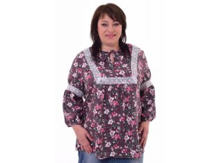 *Туника женская Ф-2-16в (серый) от компании Новое Кимоно, г. Иваново